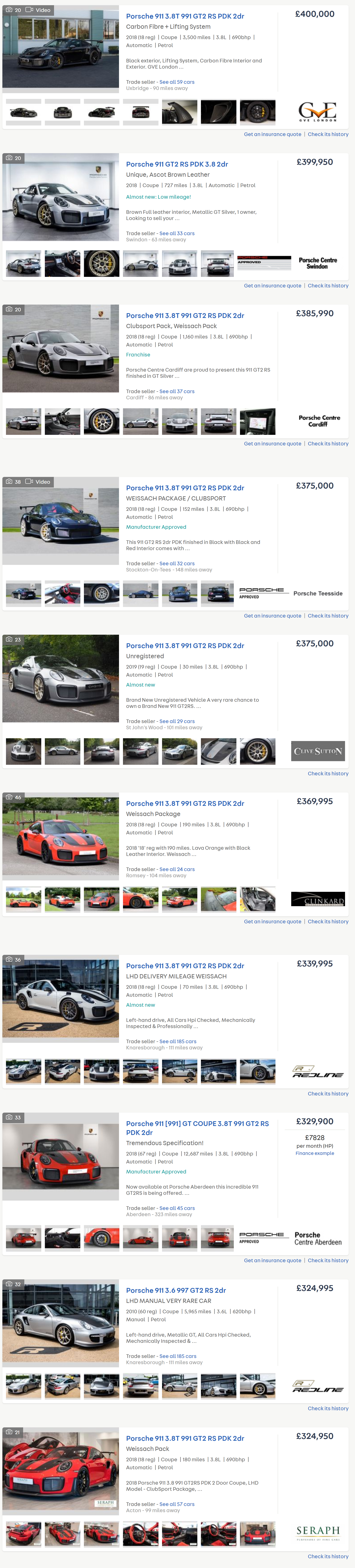 Buying Cars Concours Vehicles