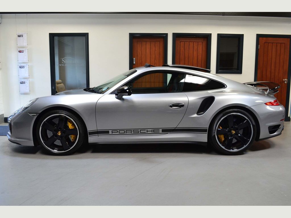 Porsche 911 991 Turbo S Silver GB Edition Silver