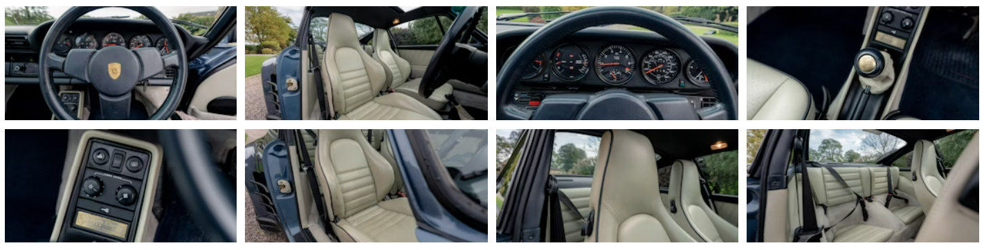 1989 PORSCHE 911 (930) TURBO LE - 33,197 MILES ~Interior