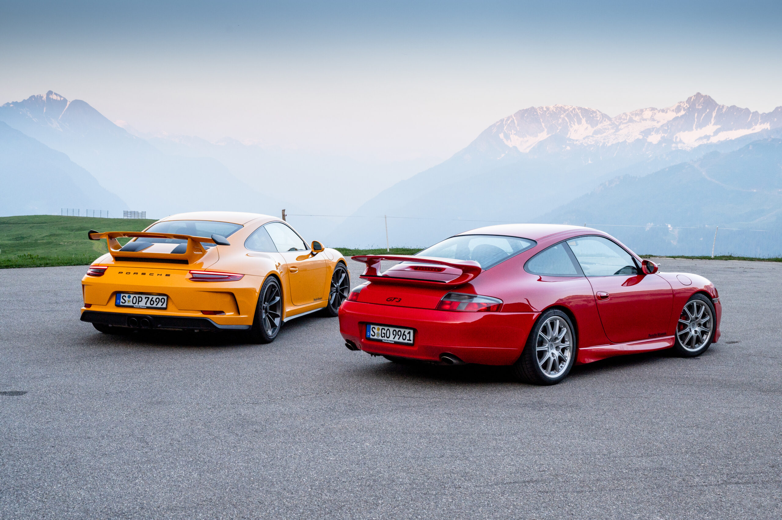 Porsche 911 996 GT3 and 991 GT3 Photograph