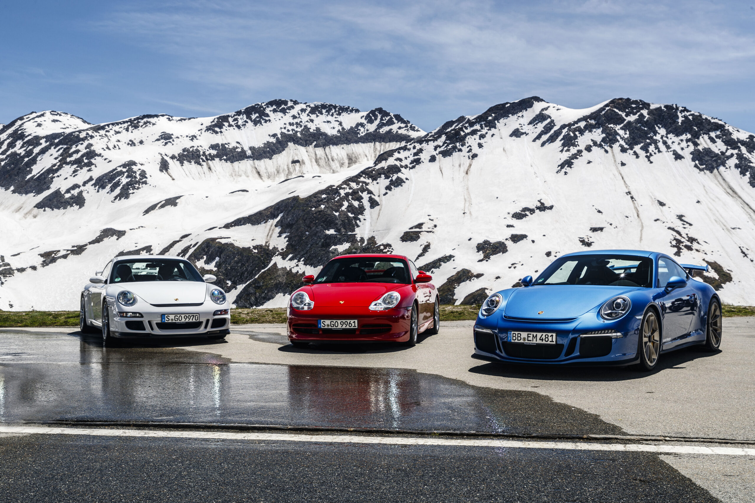 Porsche 911 GT3 996.1 997.1 and 991.1